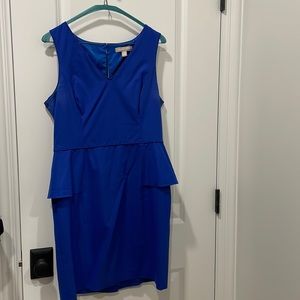 Banana Republic blue fitted above knee dress